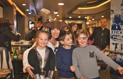Les petits pirates ont pu passer quelques heures agréables et conviviales à bord du MS Rhystärn